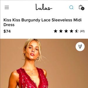 Kiss Kiss Burgundy Lace Sleeveless Midi Dress